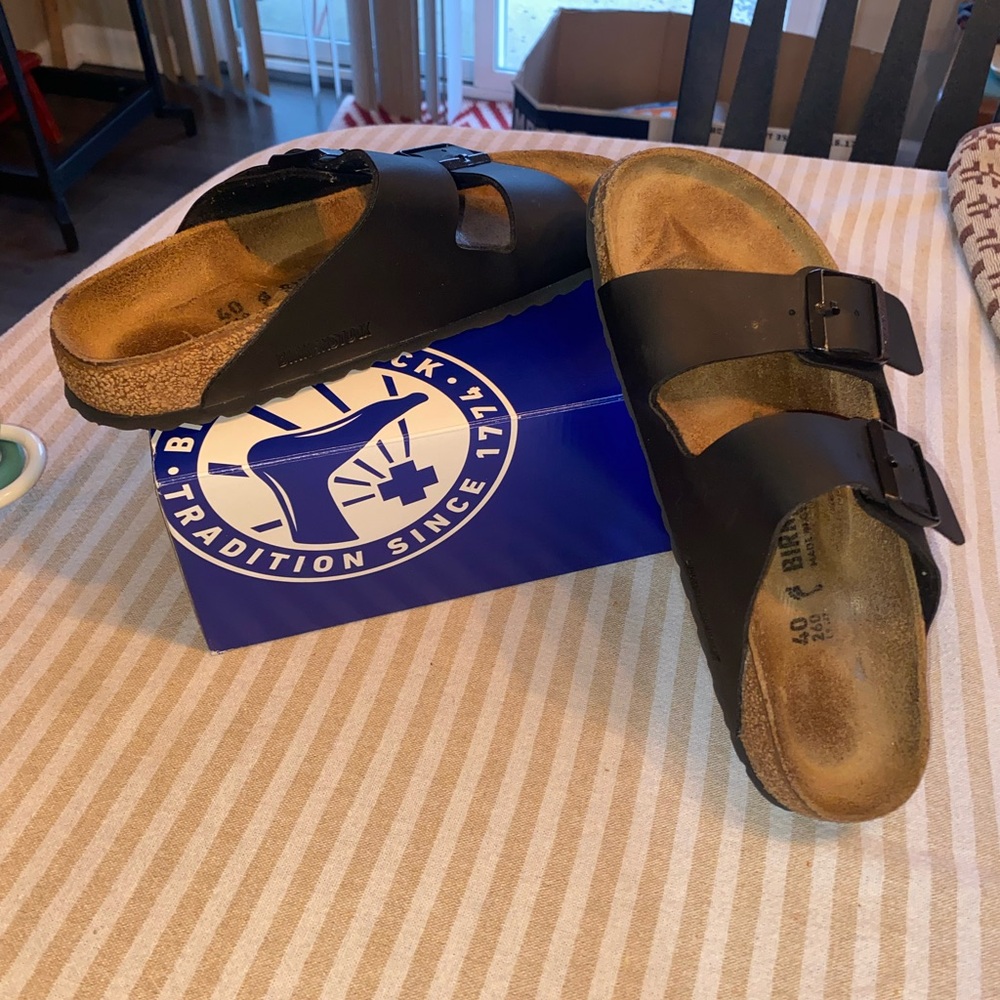 Birkenstock Black Arizona - Size 40, Men’s 7